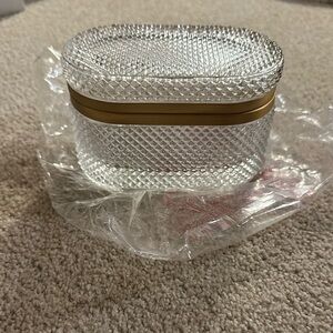 CB2 - Buchannon Jewerly Trinket Box with Gold Accent - Brand New